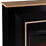 3_Cardington 52" Wide Black LED Electric Fireplace with Remote more views