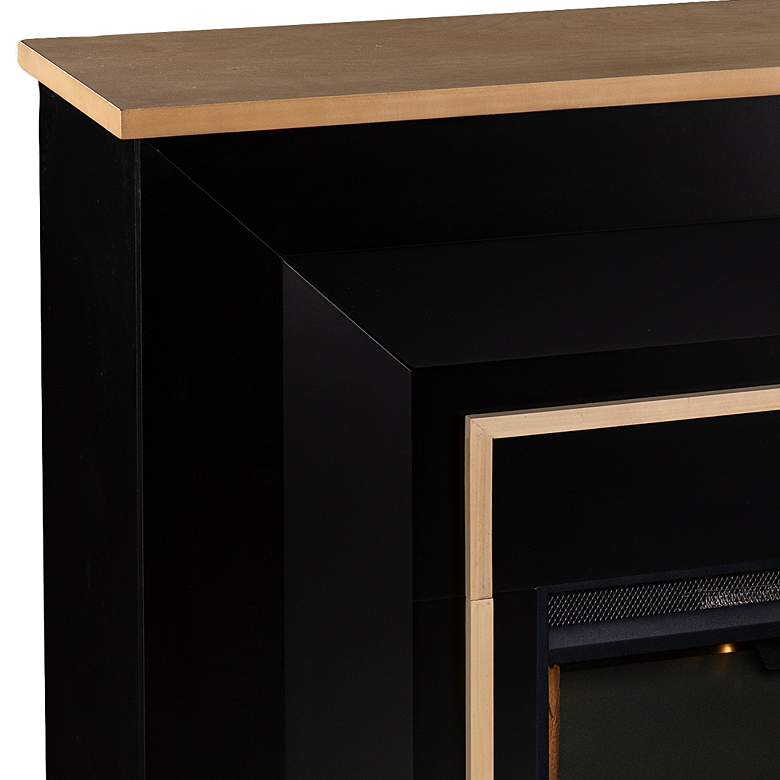 Image 3 Cardington 52" Wide Black Smart Electric LED Fireplace more views