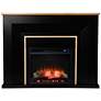 5_Cardington Black and Natural Wood Electric Fireplace more views