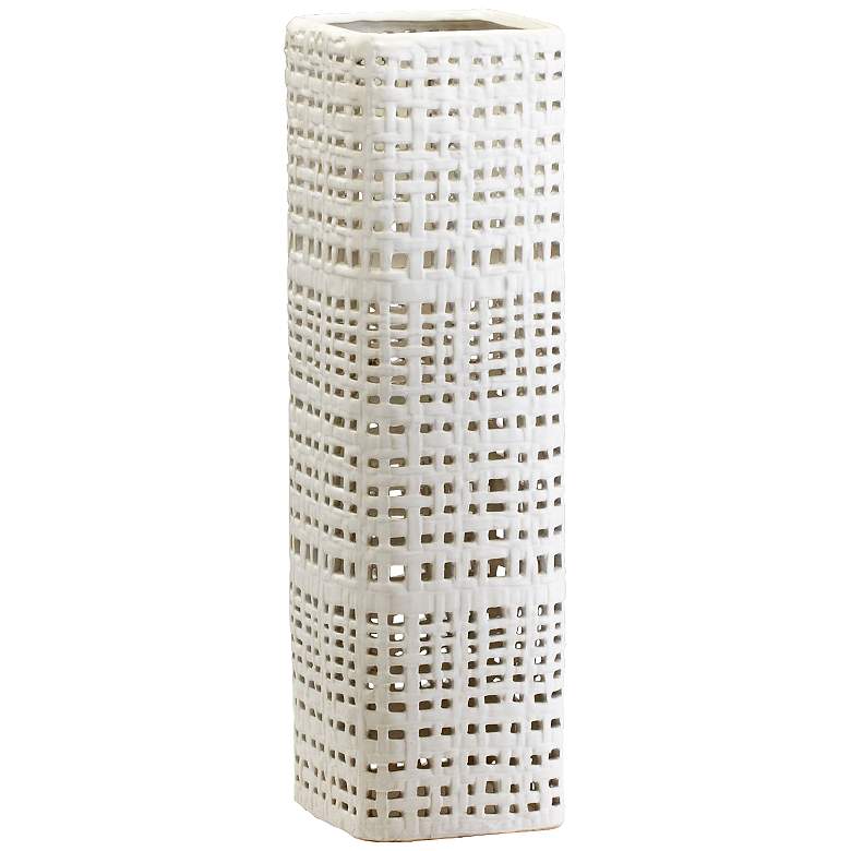 Image 1 Cardova 22 inch High White Ceramic Vase Set of 3
