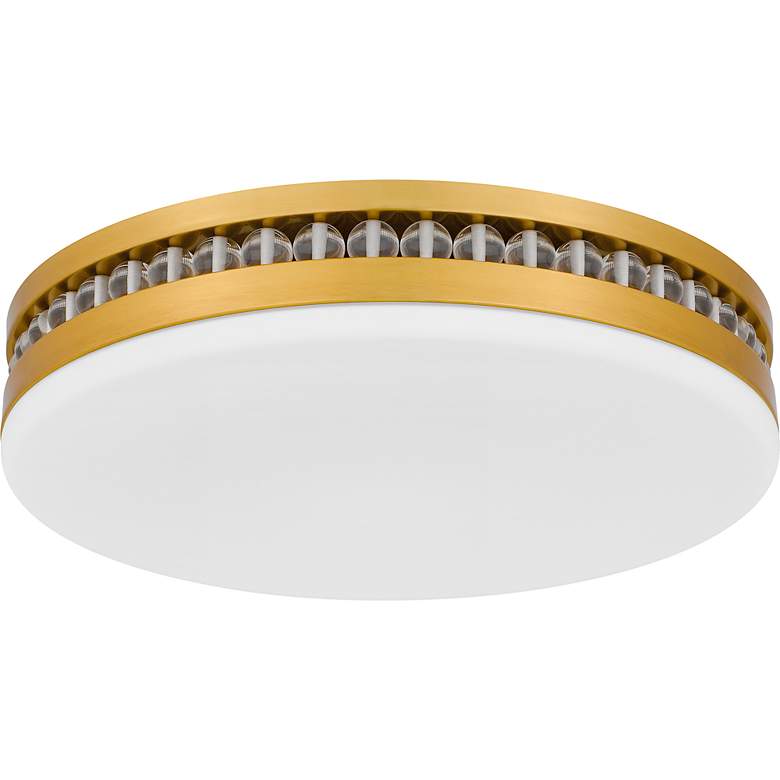 Image 2 Carey Integrated LED Brushed Gold Flush Mount with CCT Switch more views