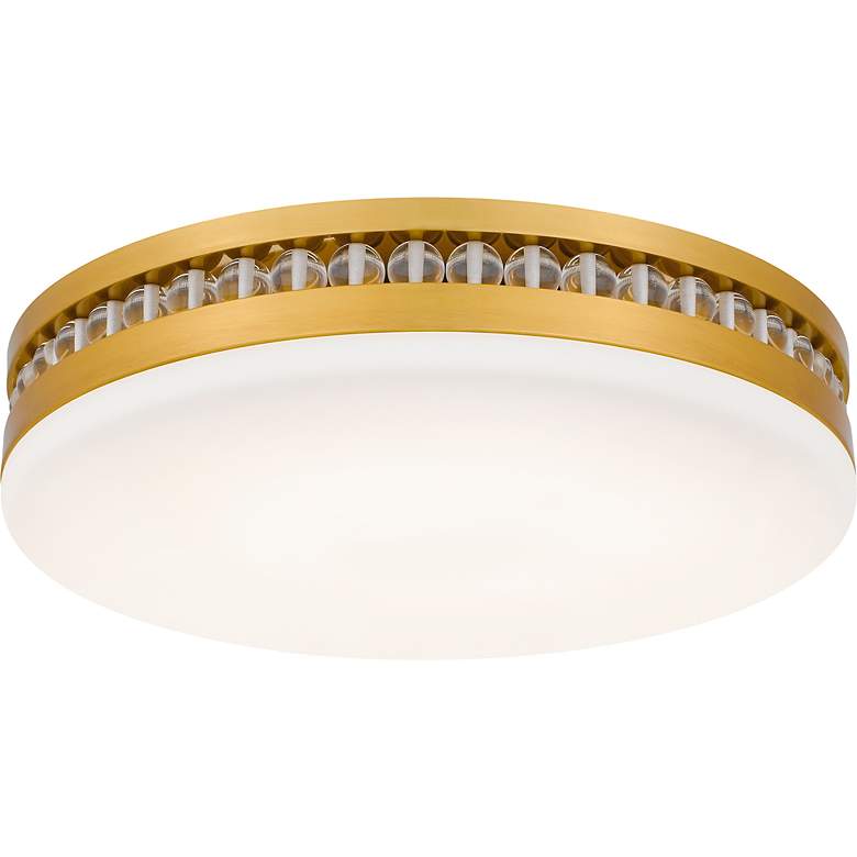 Image 3 Carey Integrated LED Brushed Gold Flush Mount with CCT Switch more views