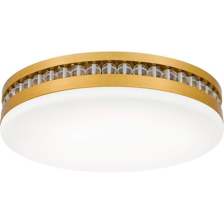 Image 4 Carey Integrated LED Brushed Gold Flush Mount with CCT Switch more views