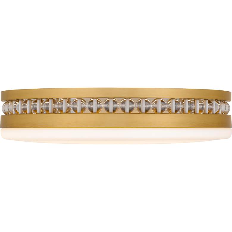 Image 5 Carey Integrated LED Brushed Gold Flush Mount with CCT Switch more views