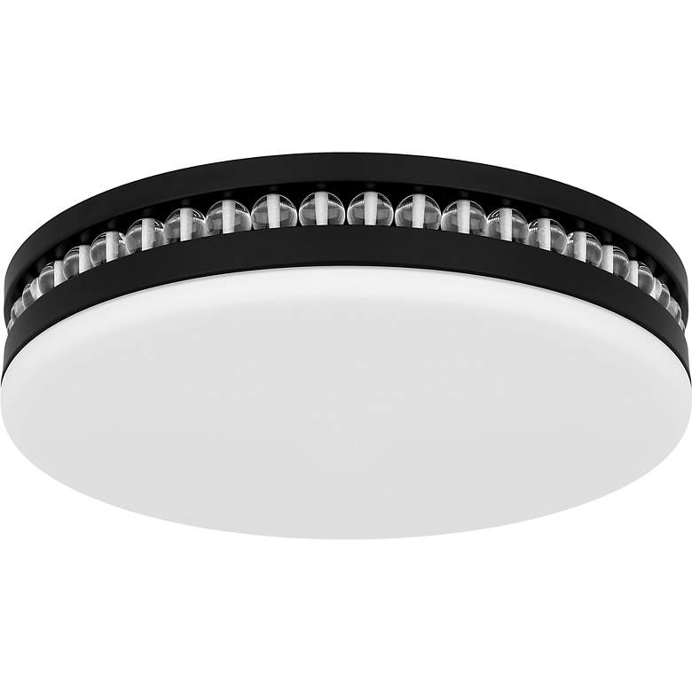 Image 2 Carey Integrated LED Matte Black Flush Mount with CCT Switch more views