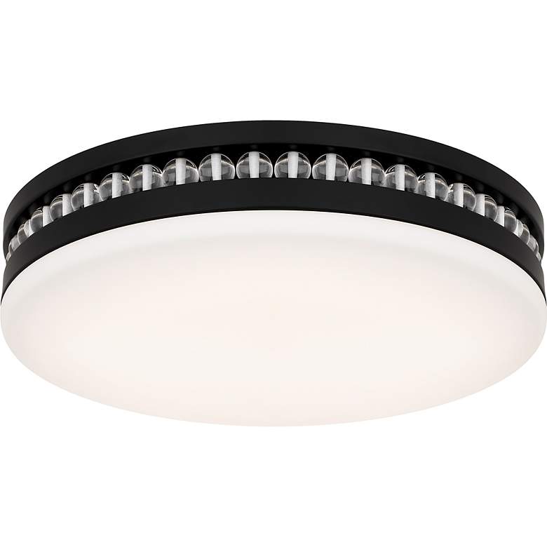Image 3 Carey Integrated LED Matte Black Flush Mount with CCT Switch more views