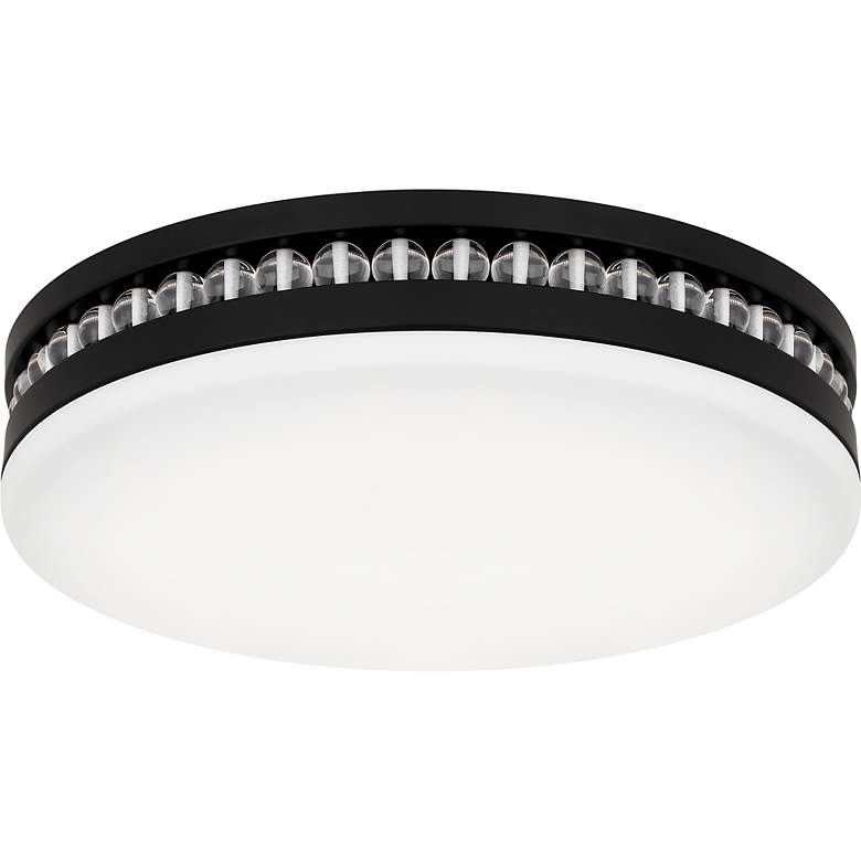 Image 4 Carey Integrated LED Matte Black Flush Mount with CCT Switch more views