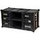 Cargo Black Shipping Container 2-Door TV Cabinet