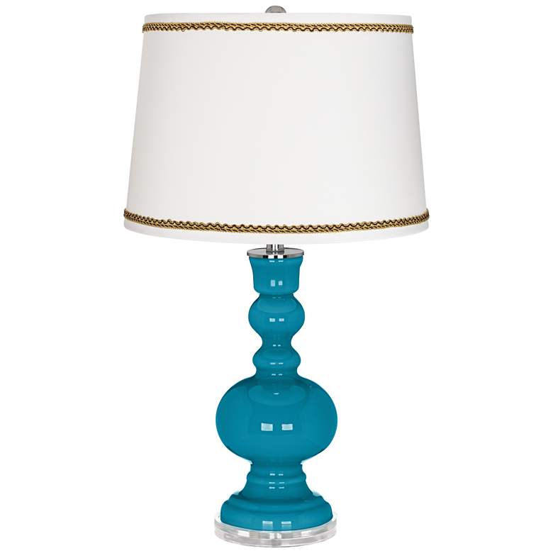 Image 1 Caribbean Sea Apothecary Table Lamp with Twist Scroll Trim