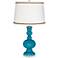 Caribbean Sea Apothecary Table Lamp with Twist Scroll Trim