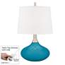 Caribbean Sea Felix Modern Table Lamp with Table Top Dimmer