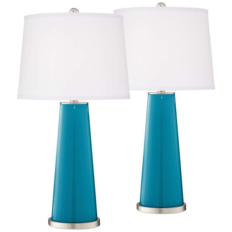 Image 2 Caribbean Sea Leo Table Lamp Set of 2 with Dimmers
