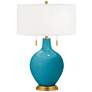 Caribbean Sea Toby Brass Accents Table Lamp