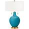 Caribbean Sea Toby Brass Accents Table Lamp