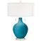 Caribbean Sea Toby Table Lamp with Dimmer