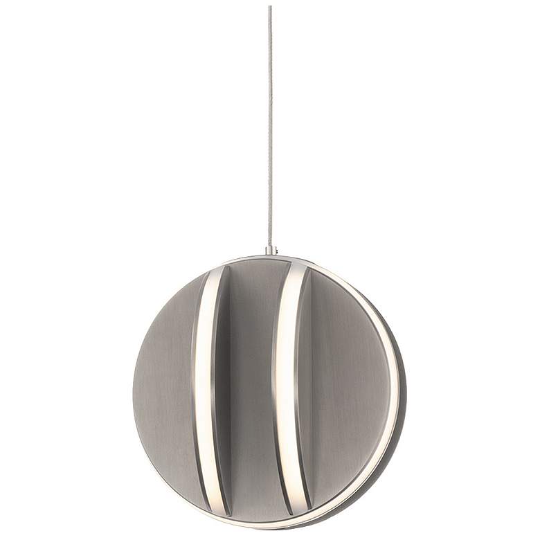 Image 1 Carillion 6"H x 6"W 1-Light Mini Pendant in Brushed Nickel