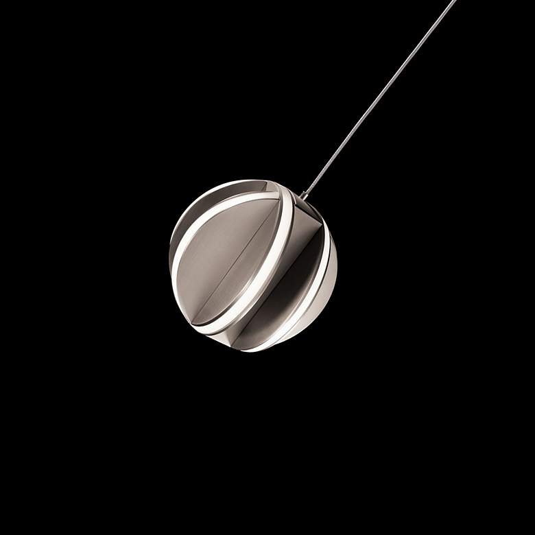 Image 3 Carillion 6"H x 6"W 1-Light Mini Pendant in Brushed Nickel more views