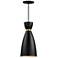 Carillon 1-Light Elongated Mini Pendant - Black