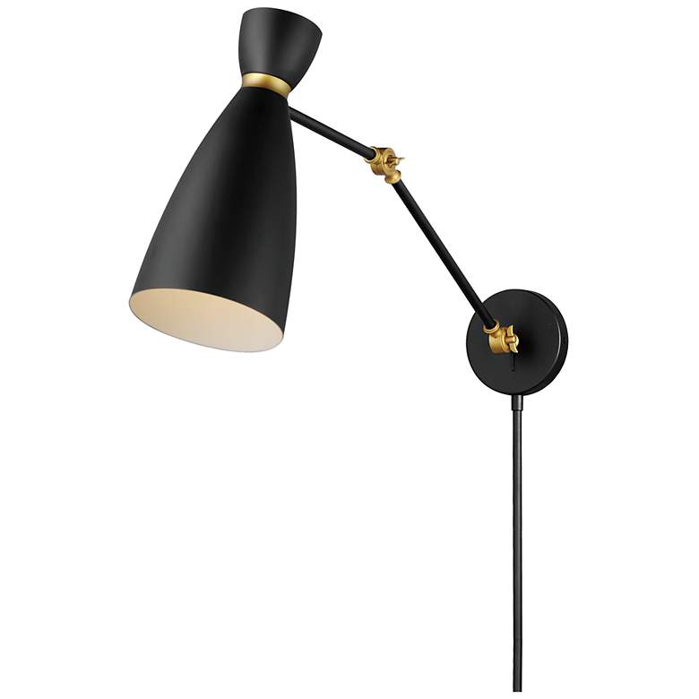 Image 1 Carillon Articulating Wall Sconce Black / Brass