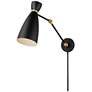 1_Carillon Articulating Wall Sconce Black / Brass