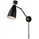 Carillon Articulating Wall Sconce Black / Brass