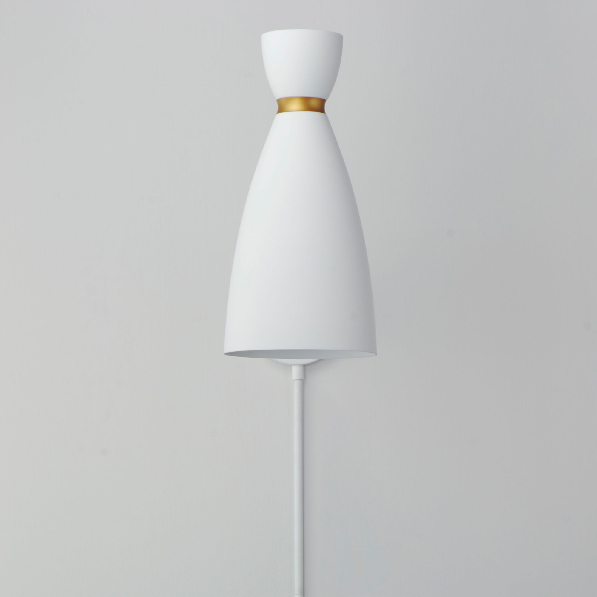 Image 2 Carillon Articulating Wall Sconce White/Brass more views