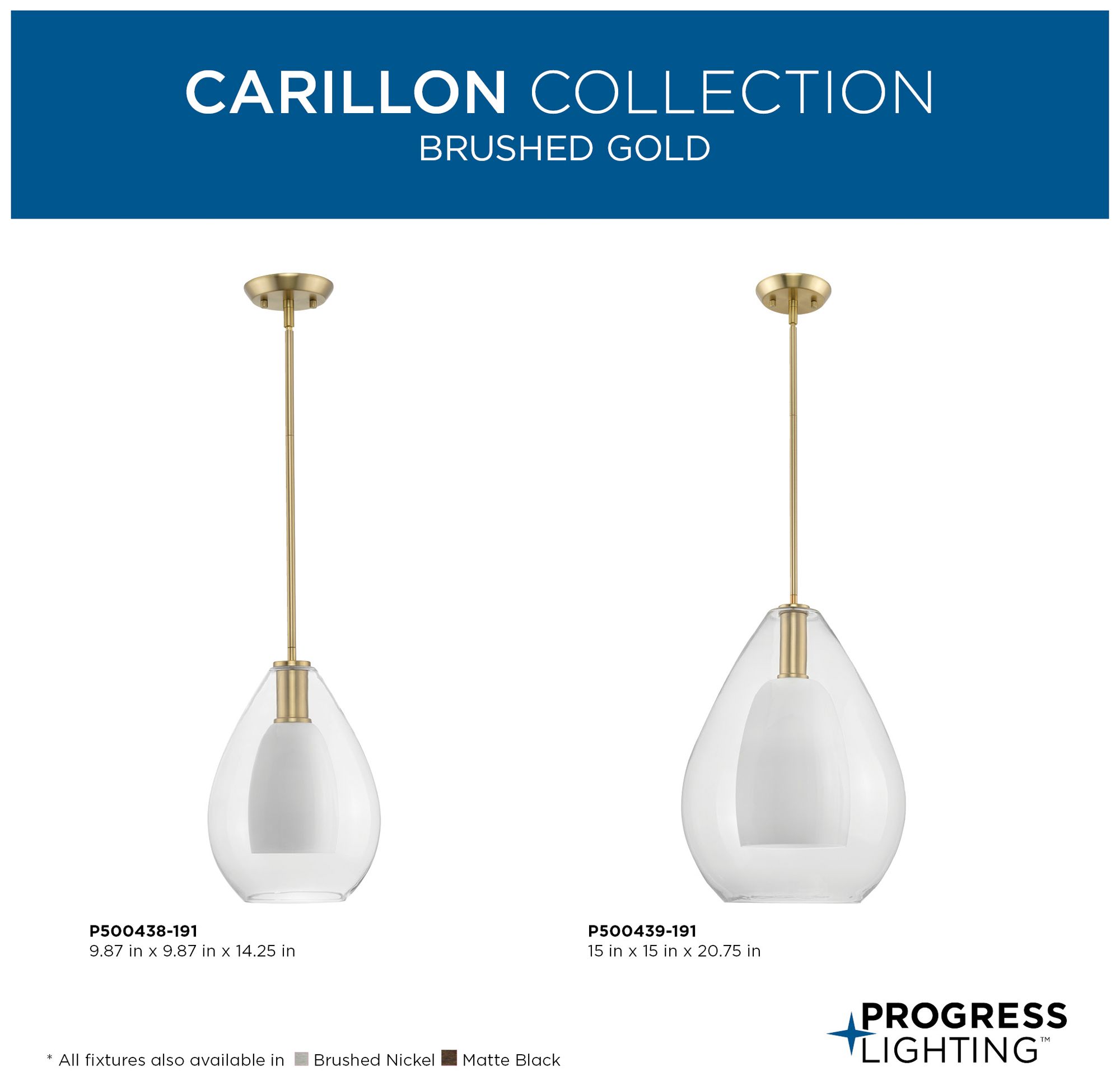 Carillon Collection One-Light Large Pendant