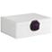 Carillon White and Purple Agate 9 1/2" Wide Decorative Box