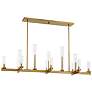 Thumbnail2 of Carina 13-Light Linear Chandelier in Warm Brass more views