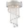 Carina 16" Wide Chrome and Crystal Ceiling Light