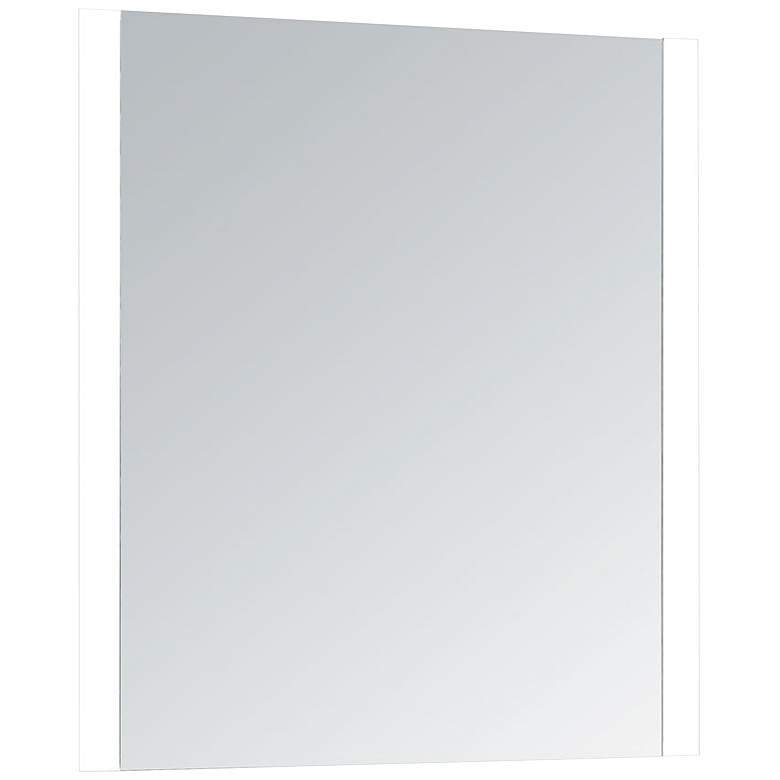 Image 2 Carina 24 inch x 32 inch Rectangular LED Lighted Vanity Wall Mirror