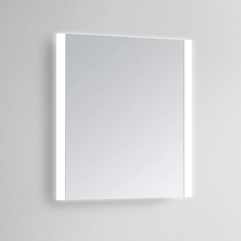 Image 1 Carina 24 inch x 32 inch Rectangular LED Lighted Vanity Wall Mirror