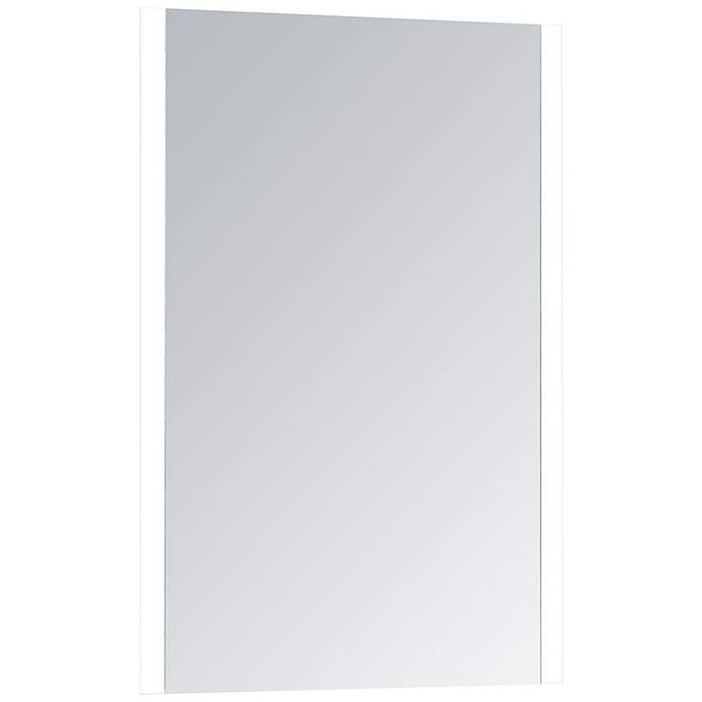 Image 2 Carina 28 inch x 48 inch Rectangular LED Lighted Vanity Wall Mirror