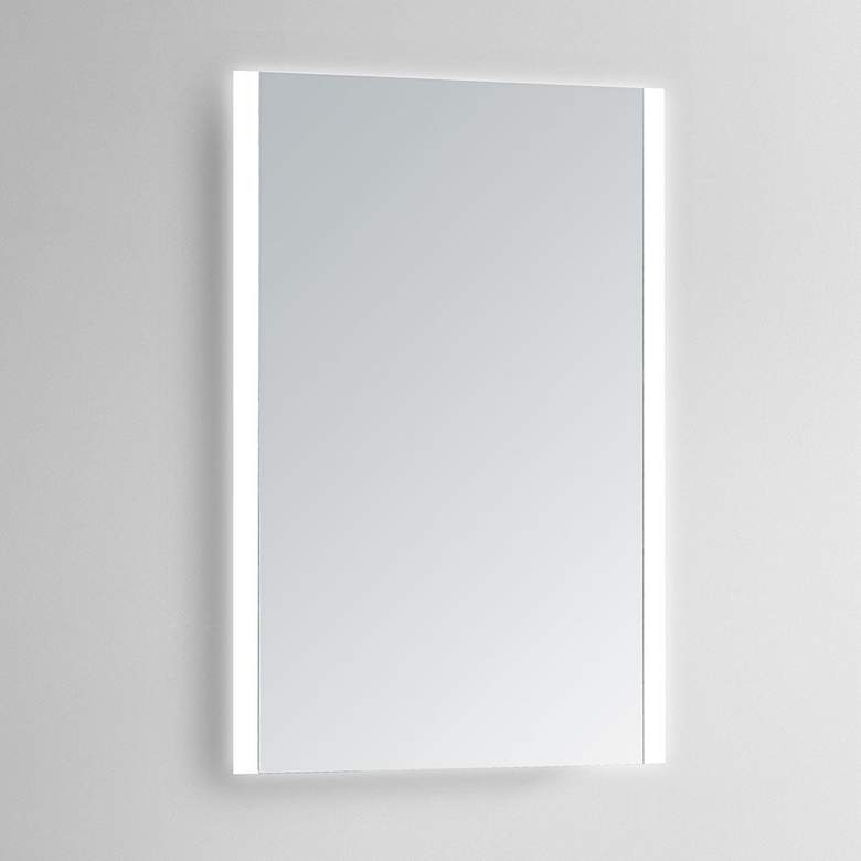 Image 1 Carina 28 inch x 48 inch Rectangular LED Lighted Vanity Wall Mirror