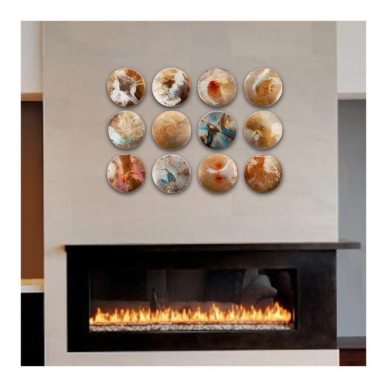 Image 1 Carina 9" Wide 12-Piece Metal Wall Art Set