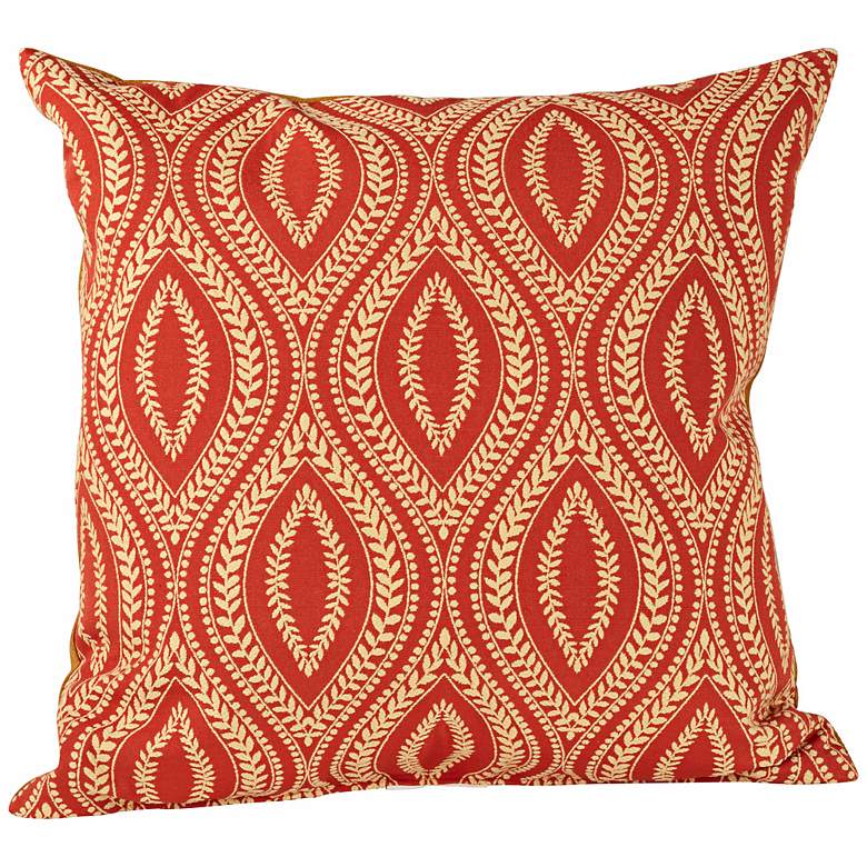 Image 1 Carino Paprika Down 18 inch Square Throw Pillow