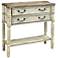 Cariou Weathered Off-White Console Table