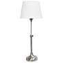 Carl Nickel 3-Piece Adjustable Floor and Table Lamp Set