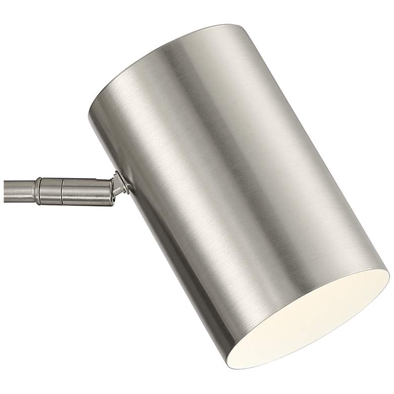 Image 3 Carla Brushed Nickel Cylinder Down-Light Plug-In Wall Lamp more views