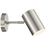 Carla Brushed Nickel Down-Light Hardwire Wall Lamps Set of 2