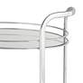 4_Carli 26" Wide Chrome and Glass Serving Cart more views