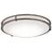 Carlisle 12" Wide Satin Nickel LED Flush Mount