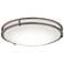 Carlisle 14" Wide Satin Nickel LED Flush Mount