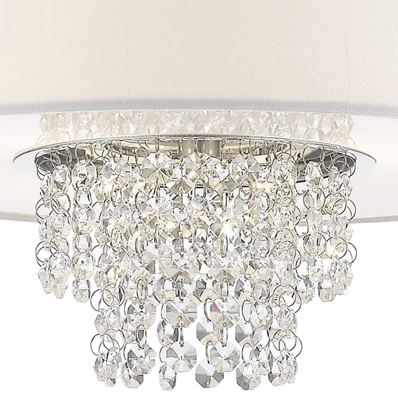 Image 3 Carlisle 15" Wide Brushed Nickel Semi-Flush Ceiling Light more views