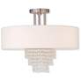 2_Carlisle 18" Wide Brushed Nickel Drum Ceiling Light