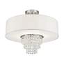 5_Carlisle 18" Wide Brushed Nickel Drum Ceiling Light more views