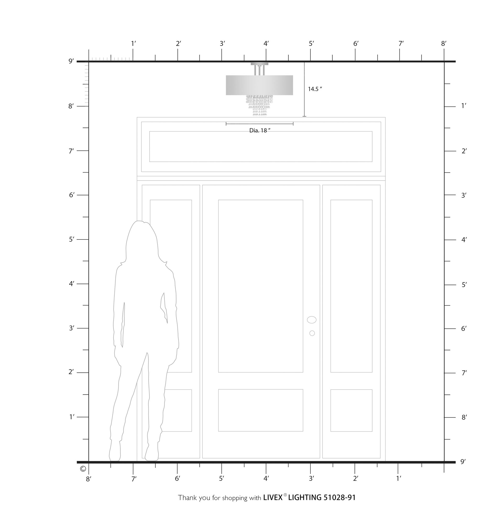 Carlisle 18" Wide Brushed Nickel Drum Ceiling Light