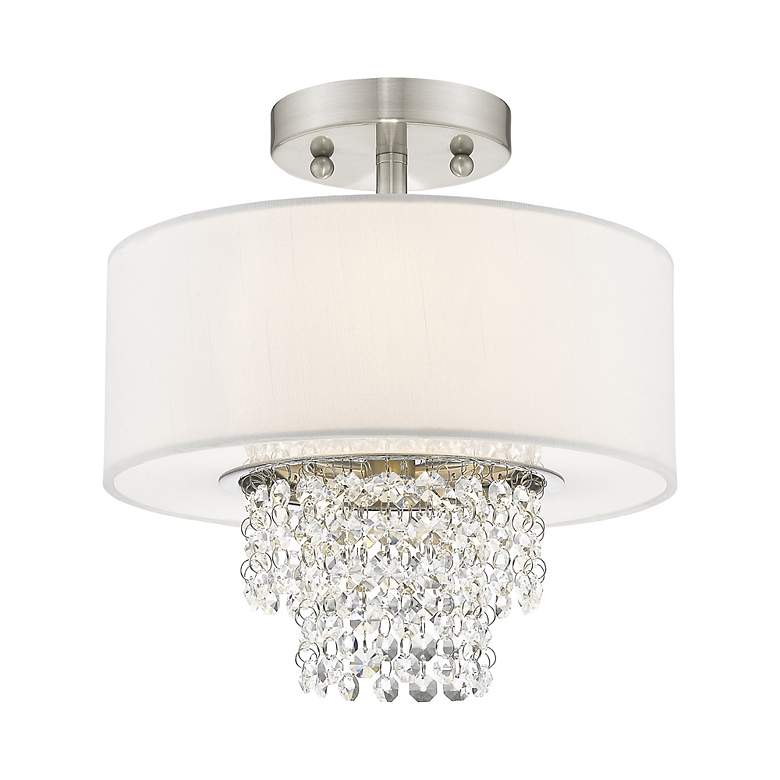 Image 4 Carlisle 2 Light Brushed Nickel Ceiling Mount more views