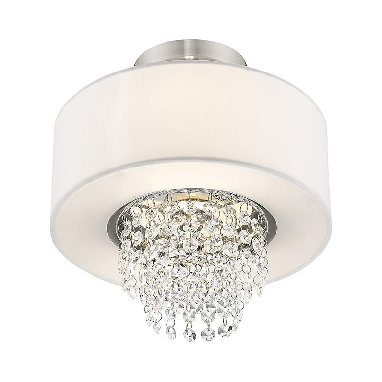 Image 5 Carlisle 2 Light Brushed Nickel Ceiling Mount more views