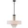 Carlisle 22" Wide English Bronze Crystal Pendant Chandelier